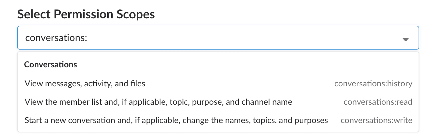The latest and greatest conversations scopes