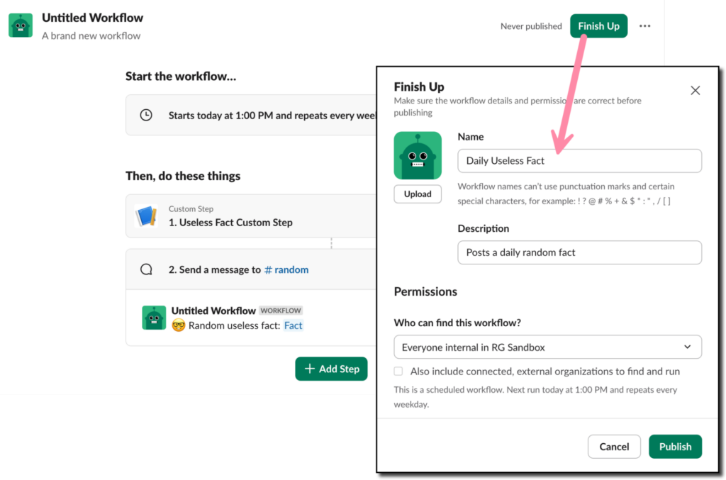 Image of finish screen